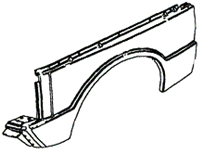 Range Rover Classic LWB front fender replacement part for Range Rover vehicles