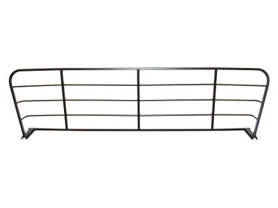 Black metal Range Rover Dog Guard for vehicle cargo area protection and pet safety