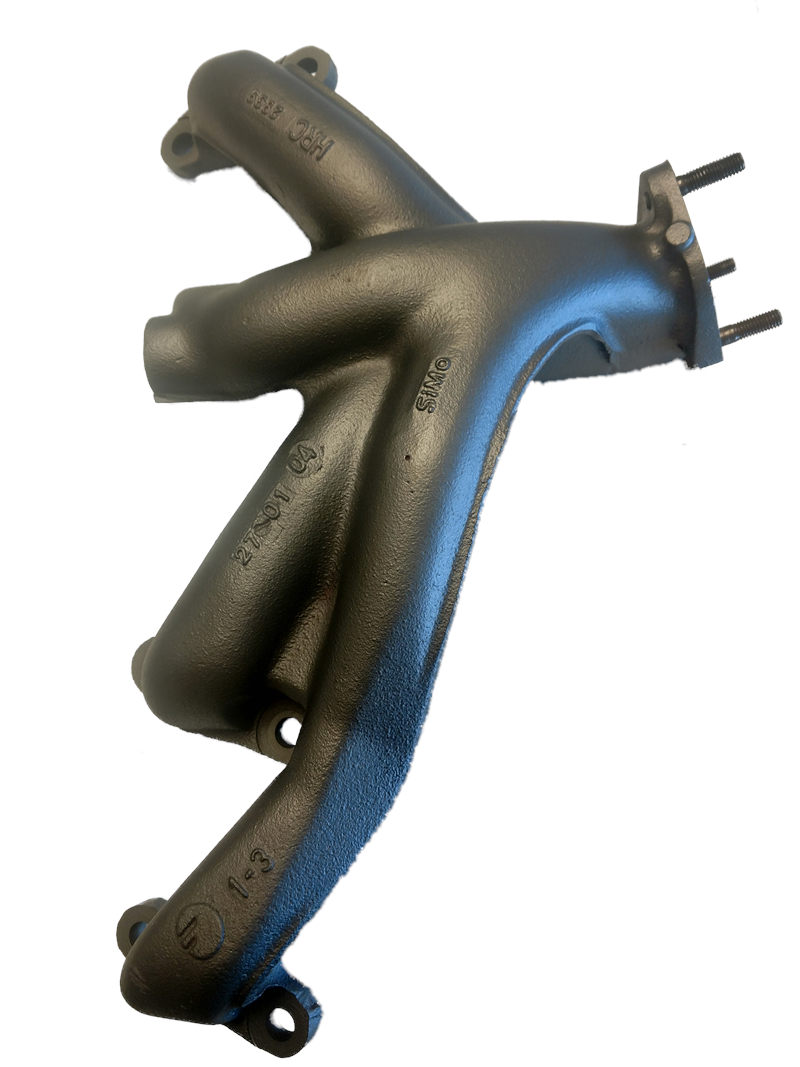 High-performance Range Rover exhaust manifold designed for optimal engine efficiency and durability