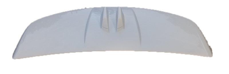 White Range Rover Evoque rear spoiler car part for aerodynamic enhancement