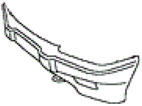 White Range Rover front bumper replacement part for vehicle repair and restoration