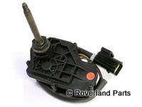 Range Rover headlight wiper motor replacement part in black with electrical connector