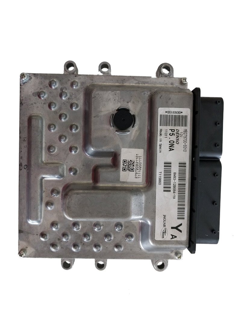 Range Rover Parts Engine ECU metal control unit module with connector ports and barcode labels