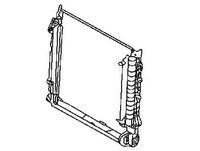 Black Range Rover Radiator Support for efficient engine cooling system replacement
