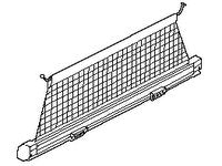 Range Rover cargo net barrier designed to secure items in the trunk area