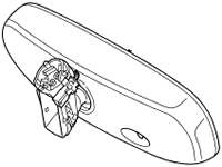 Range Rover Rear View Mirror Sport replacement part with mounting bracket for Range Rover vehicles