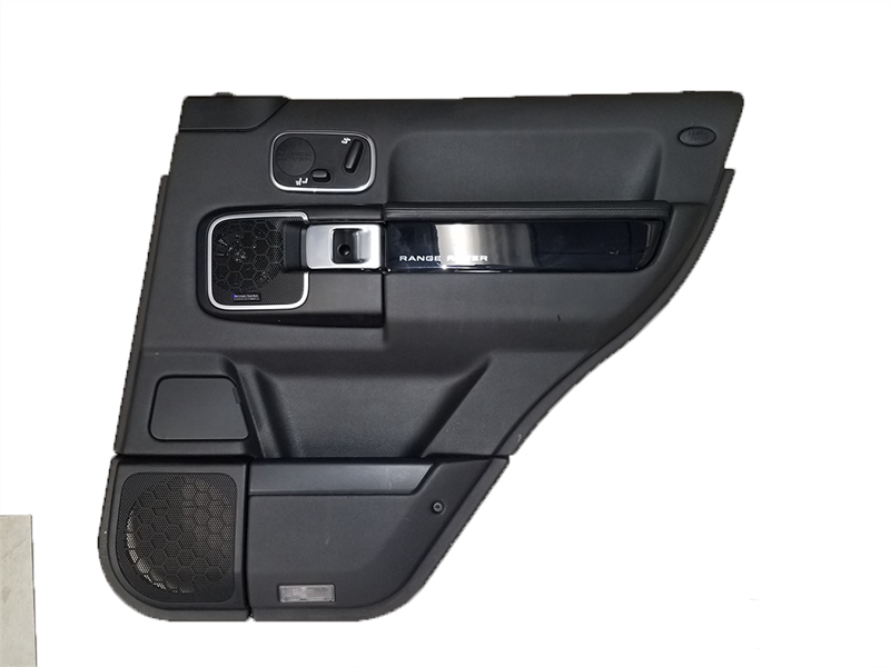 Range Rover black door trim panel with controls and speaker grille replacement part