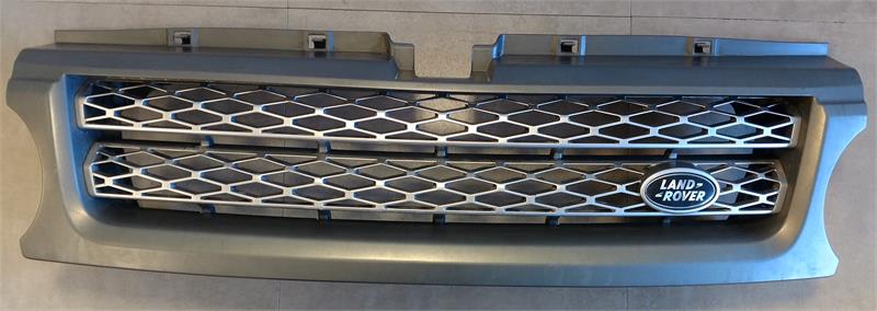 Front grille replacement part for Range Rover Sport with Land Rover logo in black and silver