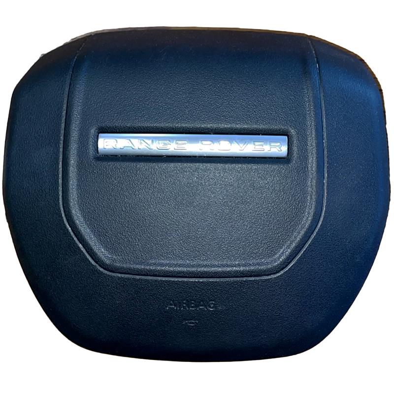 Land Rover Evoque Parts steering wheel airbag cover with Range Rover emblem in black