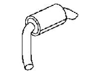 Range Rover Supercharged Sport Muffler replacement part for enhanced exhaust performance