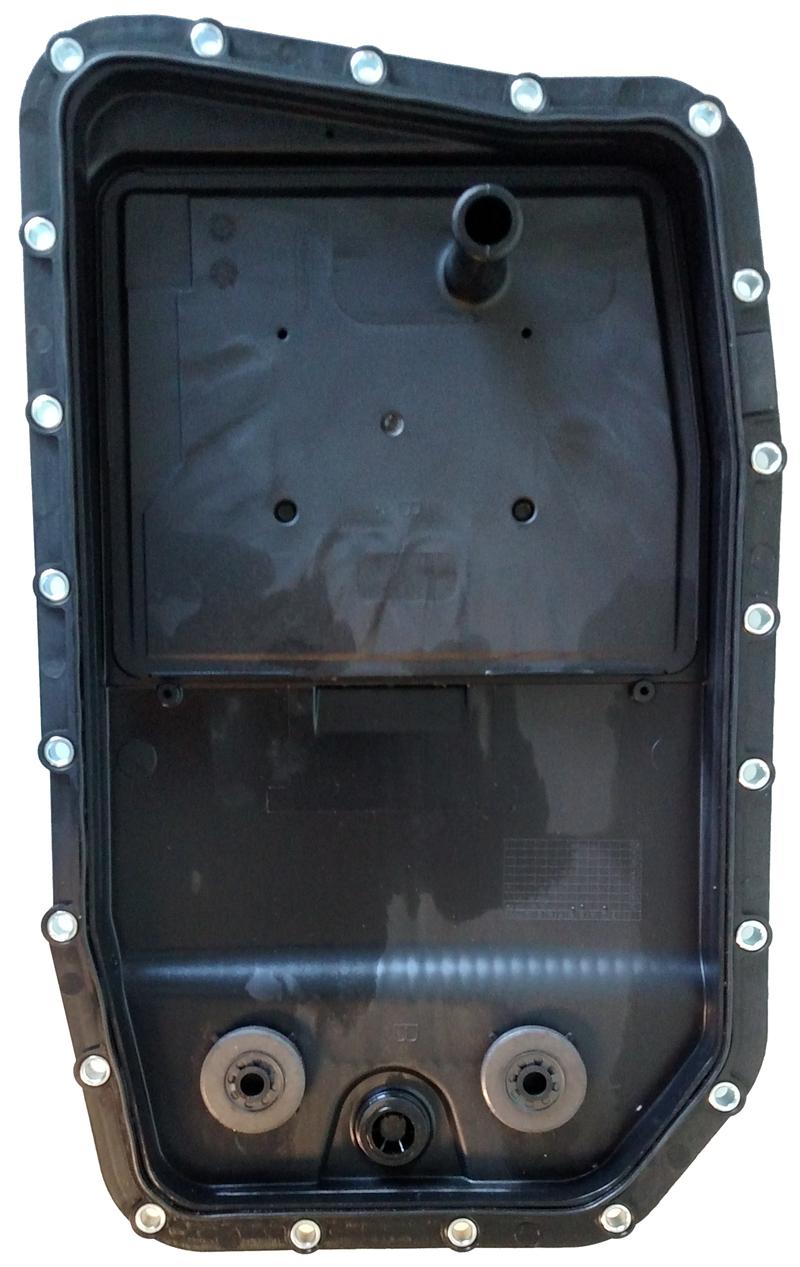 Range Rover transmission pan 2006-2013 black replacement part with mounting bolts