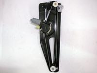 Range Rover window regulator 2003-2009 replacement part in black metal with motor assembly