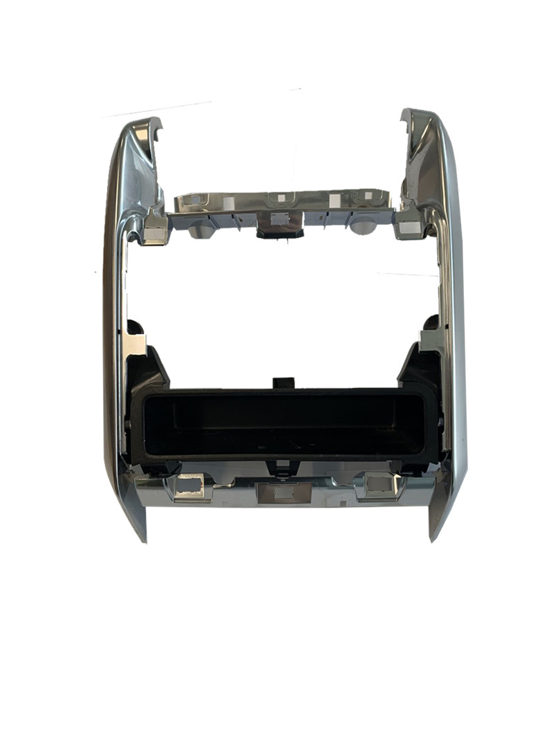 Range Rover Parts Rear Console Cover with chrome and black trim for interior upgrade