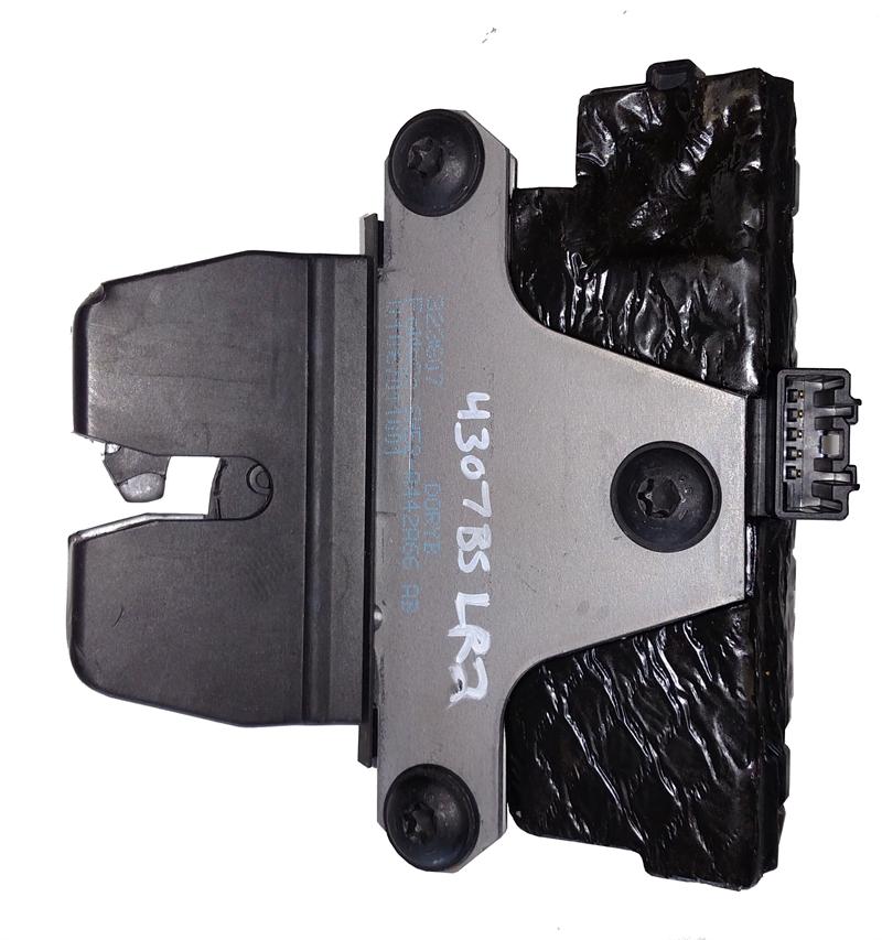 LR2 Parts Rear End Gate Latch in black and metal design with mounting screws and connector