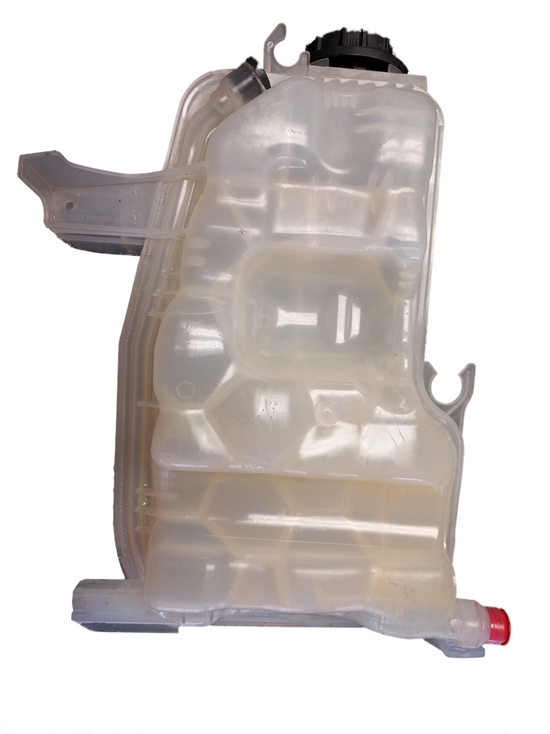 Transparent plastic Reservoir Tank for Range Rover Parts with black cap and mounting brackets