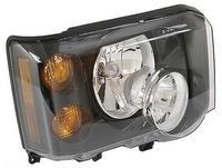Right side Discovery Parts headlight assembly with clear lens and amber turn signals