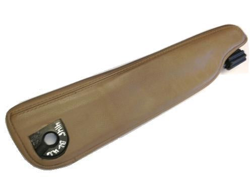 Range Rover right passenger sun visor in tan leather replacement part