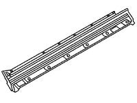 Range Rover Rocker Molding replacement part detailed diagram black component