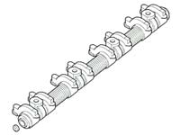 Discovery Rocker Shaft Assembly detailed technical illustration for engine repair parts