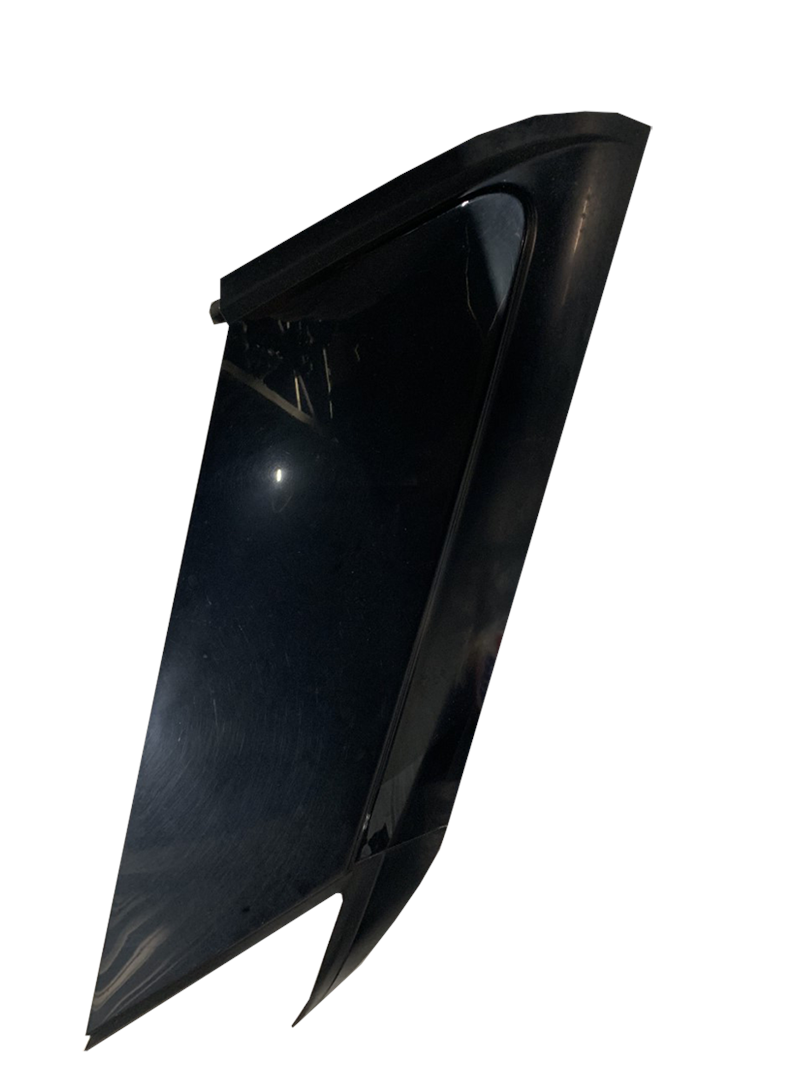 Black Range Rover Roof Post Trim part with sleek aerodynamic design for vehicle roof support