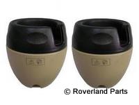 2003-2004 Discovery Cup Holder pair in tan and black for Discovery vehicle interior