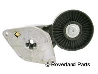 Freelander Belt Tensioner automotive part with metal bracket and black pulley wheel