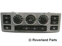 Range Rover Temperature Control Panel with dials and buttons for climate adjustment