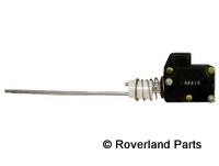 Range Rover actuator with long metal rod and spring for vehicle part replacement