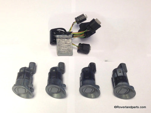 Set of four Range Rover Bumper Sensors with wiring harness for parking assistance