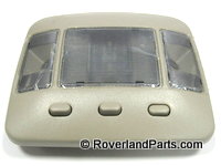 Range Rover Dome Light Assembly with three switch buttons for interior roof lighting