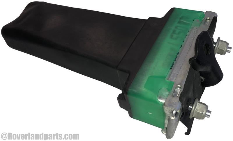 Land Rover Discovery Sport Parts door check component with black and green housing for vehicle door control