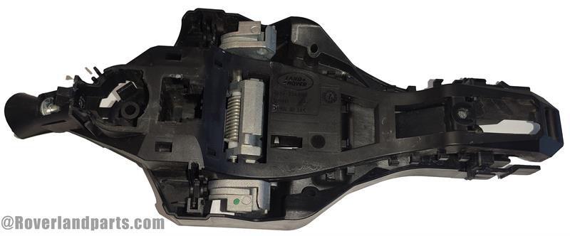 Land Rover Evoque Parts Exterior Door Handle Base replacement component in black plastic