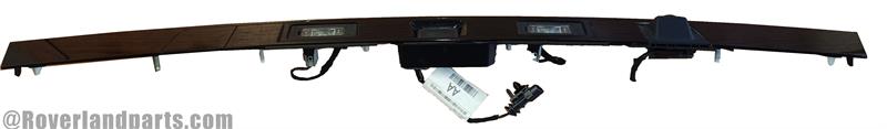 Discovery Sport Liftgate Finish Panel OEM rear tailgate trim part in black with integrated lights