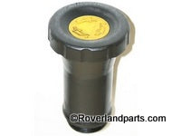 Discovery Parts black Oil Filler Neck with yellow cap for engine oil filling