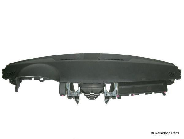 Black leather Range Rover dashboard replacement part with mounting brackets and vents