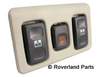 Discovery parts front switch panel with three control buttons for vehicle dashboard