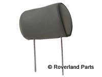 Gray Range Rover replacement headrest with metal support rods for passenger comfort