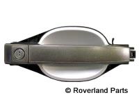 Range Rover Left Front Exterior Door Handle in metallic finish for vehicle replacement