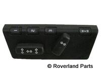 Range Rover Left seat switch with control buttons for seat adjustments and memory settings