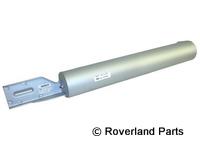 Range Rover Air Suspension Tank in silver with mounting bracket for vehicle suspension system