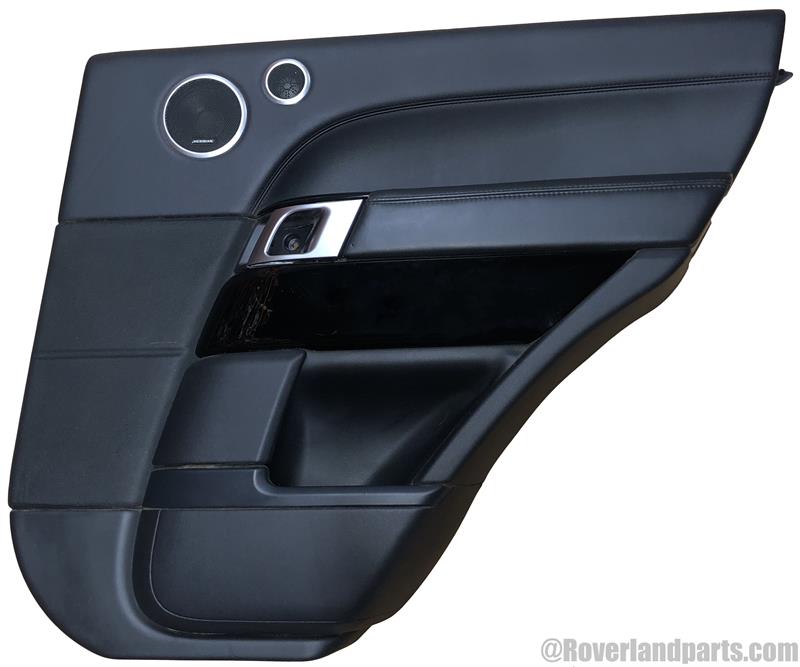 Land Rover Range Rover Parts black leather interior door panel with speaker and handle