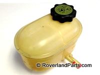 1999 Discovery II power steering reservoir beige plastic tank with black cap