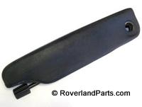 Black armrest replacement part for LR2 vehicle with mounting bracket included