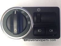 Range Rover Headlight Switch with rotary dial and control buttons for vehicle lighting functions