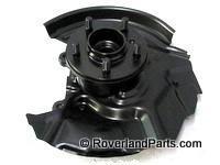 Black Range Rover Hub Knuckle replacement part with integrated mounting components