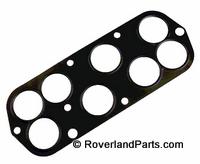 Discovery Intake Gasket for engine with multiple circular openings and black finish