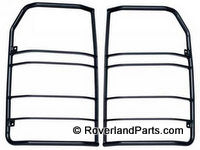 Black metal Lamp Guard set for LR3 and LR4 parts protecting vehicle lamps