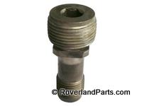 Metal pipe fitting for Range Rover parts with threaded connection for secure installation