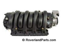 Range Rover black intake manifold engine part for vehicle performance