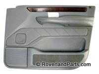 Range Rover Right Front Door Panel in Gray with Wood Trim and Armrest for Vehicle Replacement